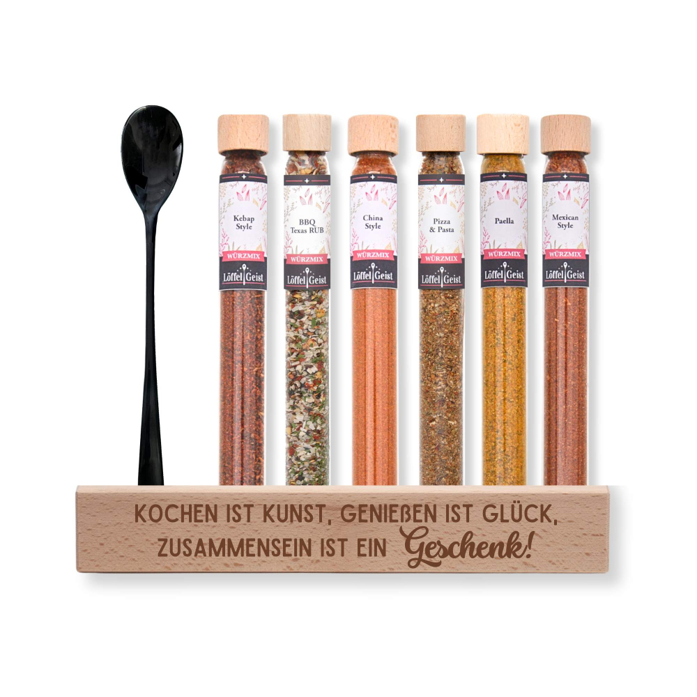 Preview: Geschenkset Gewürzset Kochen ist Kunst